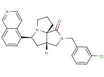 (3aS*,5S*,9aS*)-2-(3-chlorobenzyl)-5-(5-isoquinolinyl)hexahydro-7H-pyrrolo[3,4-g]pyrrolizin-1(2H)-one