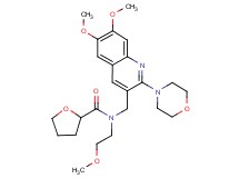 N-{[6,7-dimethoxy-2-(4-morpholinyl)-3-quinolinyl]methyl}-N-(2-methoxyethyl)tetrahydro-2-furancarboxamide