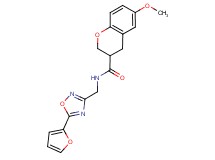 N-{[5-(2-furyl)-1,2,4-oxadiazol-3-yl]methyl}-6-methoxy-3-chromanecarboxamide