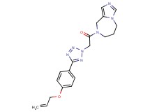 8-({5-[4-(allyloxy)phenyl]-2H-tetrazol-2-yl}acetyl)-6,7,8,9-tetrahydro-5H-imidazo[1,5-a][1,4]diazepine