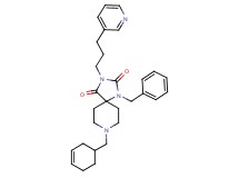 1-benzyl-8-(3-cyclohexen-1-ylmethyl)-3-[3-(3-pyridinyl)propyl]-1,3,8-triazaspiro[4.5]decane-2,4-dione