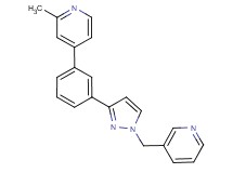 2-methyl-4-{3-[1-(3-pyridinylmethyl)-1H-pyrazol-3-yl]phenyl}pyridine