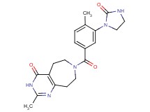2-methyl-7-[4-methyl-3-(2-oxo-1-imidazolidinyl)benzoyl]-3,5,6,7,8,9-hexahydro-4H-pyrimido[4,5-d]azepin-4-one acetate