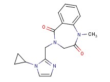 4-[(1-cyclopropyl-1H-imidazol-2-yl)methyl]-1-methyl-3,4-dihydro-1H-1,4-benzodiazepine-2,5-dione