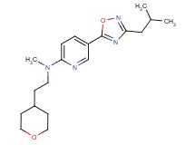 5-(3-isobutyl-1,2,4-oxadiazol-5-yl)-N-methyl-N-[2-(tetrahydro-2H-pyran-4-yl)ethyl]-2-pyridinamine