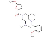 N-[2-(dimethylamino)ethyl]-5-methoxy-N-{[1-(2-methoxybenzyl)-3-piperidinyl]methyl}-2-furamide