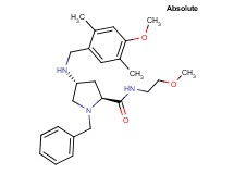(4R)-1-benzyl-4-[(4-methoxy-2,5-dimethylbenzyl)amino]-N-(2-methoxyethyl)-L-prolinamide