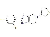 2-(2,4-difluorophenyl)-5-(tetrahydro-3-thienyl)-4,5,6,7-tetrahydro-1H-imidazo[4,5-c]pyridine