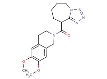 9-[(6,7-dimethoxy-3,4-dihydroisoquinolin-2(1H)-yl)carbonyl]-6,7,8,9-tetrahydro-5H-tetrazolo[1,5-a]azepine