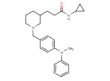N-cyclopropyl-3-(1-{4-[methyl(phenyl)amino]benzyl}-3-piperidinyl)propanamide