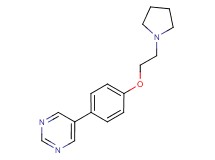 5-[4-(2-pyrrolidin-1-ylethoxy)phenyl]pyrimidine