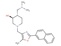 (3S*,4S*)-4-[(dimethylamino)methyl]-1-{[5-methyl-2-(2-naphthyl)-1,3-oxazol-4-yl]methyl}piperidin-3-ol
