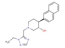 (3S*,4S*)-1-[(1-ethyl-1H-1,2,4-triazol-5-yl)methyl]-4-(2-naphthyl)piperidin-3-ol