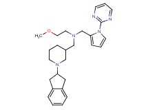 N-{[1-(2,3-dihydro-1H-inden-2-yl)-3-piperidinyl]methyl}-2-methoxy-N-{[1-(2-pyrimidinyl)-1H-pyrrol-2-yl]methyl}ethanamine