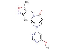 (1S*,5R*)-6-[(3,5-dimethyl-4-isoxazolyl)methyl]-3-(6-methoxy-4-pyrimidinyl)-3,6-diazabicyclo[3.2.2]nonan-7-one