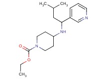 ethyl 4-[(3-methyl-1-pyridin-3-ylbutyl)amino]piperidine-1-carboxylate