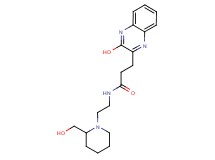 N-{2-[2-(hydroxymethyl)piperidin-1-yl]ethyl}-3-(3-hydroxyquinoxalin-2-yl)propanamide