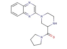 2-[3-(1-pyrrolidinylcarbonyl)-1-piperazinyl]quinoxaline