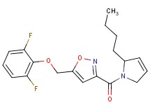 3-[(2-butyl-2,5-dihydro-1H-pyrrol-1-yl)carbonyl]-5-[(2,6-difluorophenoxy)methyl]isoxazole