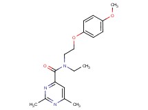 N-ethyl-N-[2-(4-methoxyphenoxy)ethyl]-2,6-dimethylpyrimidine-4-carboxamide