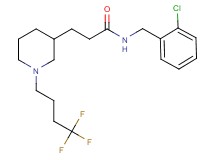 N-(2-chlorobenzyl)-3-[1-(4,4,4-trifluorobutyl)-3-piperidinyl]propanamide