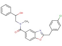 2-(4-chlorobenzyl)-N-(2-hydroxy-2-phenylethyl)-N-methyl-1,3-benzoxazole-5-carboxamide