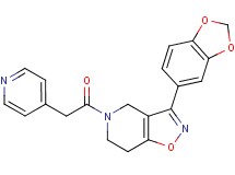 3-(1,3-benzodioxol-5-yl)-5-(4-pyridinylacetyl)-4,5,6,7-tetrahydroisoxazolo[4,5-c]pyridine