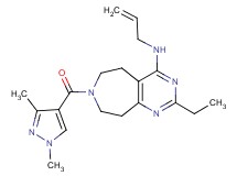 N-allyl-7-[(1,3-dimethyl-1H-pyrazol-4-yl)carbonyl]-2-ethyl-6,7,8,9-tetrahydro-5H-pyrimido[4,5-d]azepin-4-amine