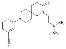 2-{2-[2-(dimethylamino)ethyl]-3-oxo-2,9-diazaspiro[5.5]undec-9-yl}isonicotinonitrile