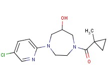 1-(5-chloropyridin-2-yl)-4-[(1-methylcyclopropyl)carbonyl]-1,4-diazepan-6-ol
