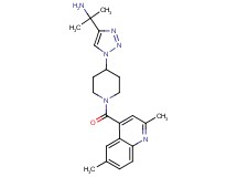 [1-(1-{1-[(2,6-dimethyl-4-quinolinyl)carbonyl]-4-piperidinyl}-1H-1,2,3-triazol-4-yl)-1-methylethyl]amine bis(trifluoroacetate)