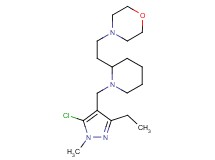 4-(2-{1-[(5-chloro-3-ethyl-1-methyl-1H-pyrazol-4-yl)methyl]-2-piperidinyl}ethyl)morpholine