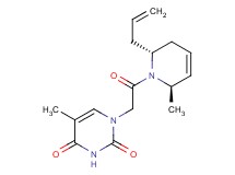 1-{2-[(2R*,6R*)-2-allyl-6-methyl-3,6-dihydropyridin-1(2H)-yl]-2-oxoethyl}-5-methylpyrimidine-2,4(1H,3H)-dione