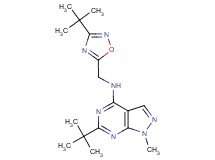 6-tert-butyl-N-[(3-tert-butyl-1,2,4-oxadiazol-5-yl)methyl]-1-methyl-1H-pyrazolo[3,4-d]pyrimidin-4-amine