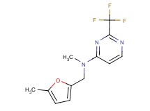 N-methyl-N-[(5-methyl-2-furyl)methyl]-2-(trifluoromethyl)pyrimidin-4-amine