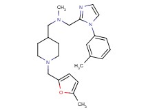 N-methyl-1-{1-[(5-methyl-2-furyl)methyl]-4-piperidinyl}-N-{[1-(3-methylphenyl)-1H-imidazol-2-yl]methyl}methanamine
