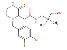 2-[1-(4-chloro-3-fluorobenzyl)-3-oxo-2-piperazinyl]-N-(3-hydroxy-2,2-dimethylpropyl)acetamide