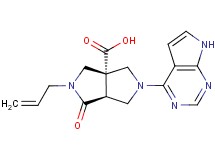 (3aS*,6aS*)-2-allyl-1-oxo-5-(7H-pyrrolo[2,3-d]pyrimidin-4-yl)hexahydropyrrolo[3,4-c]pyrrole-3a(1H)-carboxylic acid