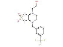 2-[(4aR*,7aS*)-6,6-dioxido-4-[3-(trifluoromethyl)benzyl]hexahydrothieno[3,4-b]pyrazin-1(2H)-yl]ethanol