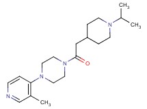 1-[(1-isopropyl-4-piperidinyl)acetyl]-4-(3-methyl-4-pyridinyl)piperazine