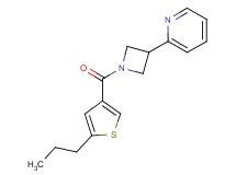 2-{1-[(5-propyl-3-thienyl)carbonyl]-3-azetidinyl}pyridine