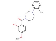 5-methoxy-2-{[4-(2-methylphenyl)-1,4-diazepan-1-yl]carbonyl}phenol