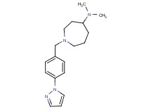 N,N-dimethyl-1-[4-(1H-pyrazol-1-yl)benzyl]azepan-4-amine