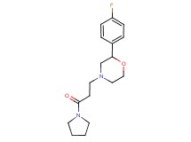 2-(4-fluorophenyl)-4-(3-oxo-3-pyrrolidin-1-ylpropyl)morpholine