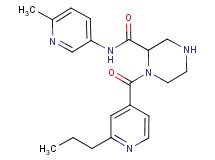 N-(6-methyl-3-pyridinyl)-1-(2-propylisonicotinoyl)-2-piperazinecarboxamide