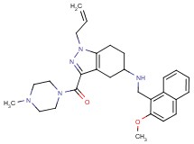 1-allyl-N-[(2-methoxy-1-naphthyl)methyl]-3-[(4-methyl-1-piperazinyl)carbonyl]-4,5,6,7-tetrahydro-1H-indazol-5-amine
