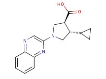 (3S*,4S*)-4-cyclopropyl-1-quinoxalin-2-ylpyrrolidine-3-carboxylic acid