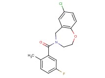 7-chloro-4-(5-fluoro-2-methylbenzoyl)-2,3,4,5-tetrahydro-1,4-benzoxazepine