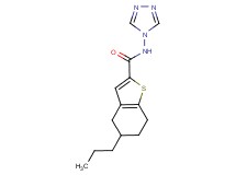 5-propyl-N-4H-1,2,4-triazol-4-yl-4,5,6,7-tetrahydro-1-benzothiophene-2-carboxamide