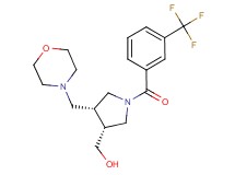 {(3R*,4R*)-4-(morpholin-4-ylmethyl)-1-[3-(trifluoromethyl)benzoyl]pyrrolidin-3-yl}methanol